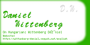 daniel wittenberg business card